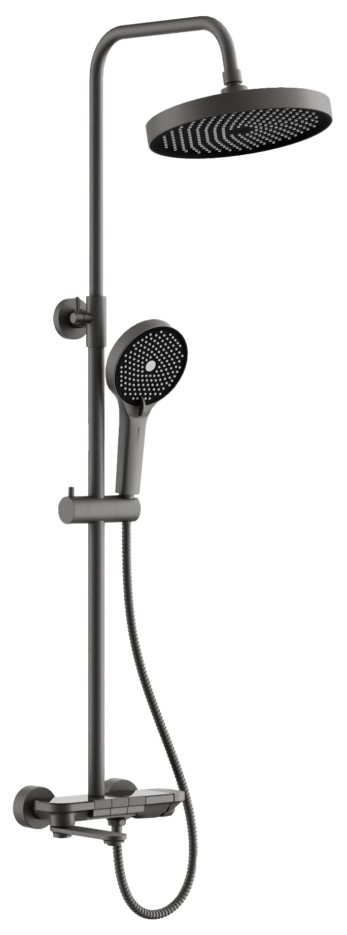 

Душевая стойка BELZ B713 B25713-3 оружейная сталь