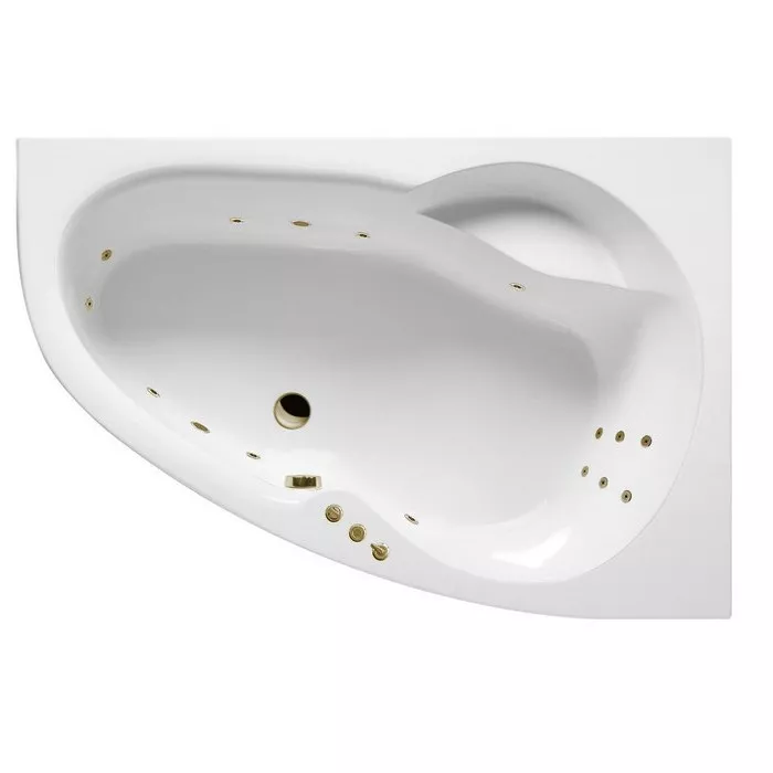 

Ванна акриловая Excellent Newa Soft R 160х95 с гидромассажем белый - бронза