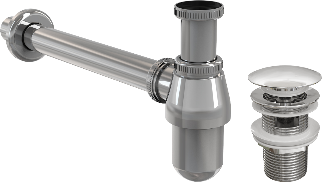 Комплект EWRIKA MO-08cr с сифоном для раковины AlcaPlast A431 4590₽