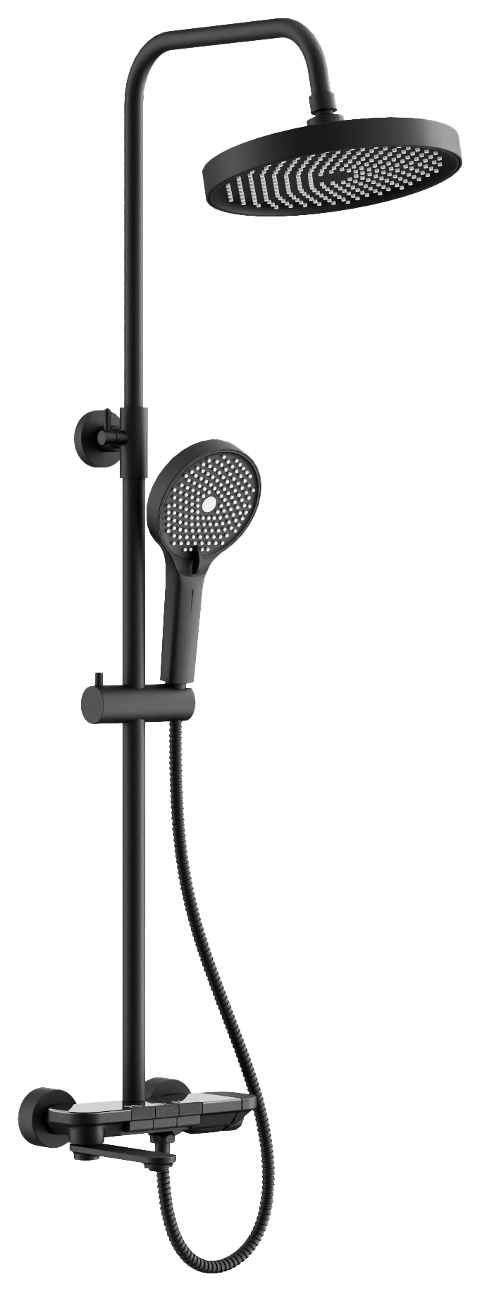 

Душевая стойка BELZ B713 B25713-7 матовая черная