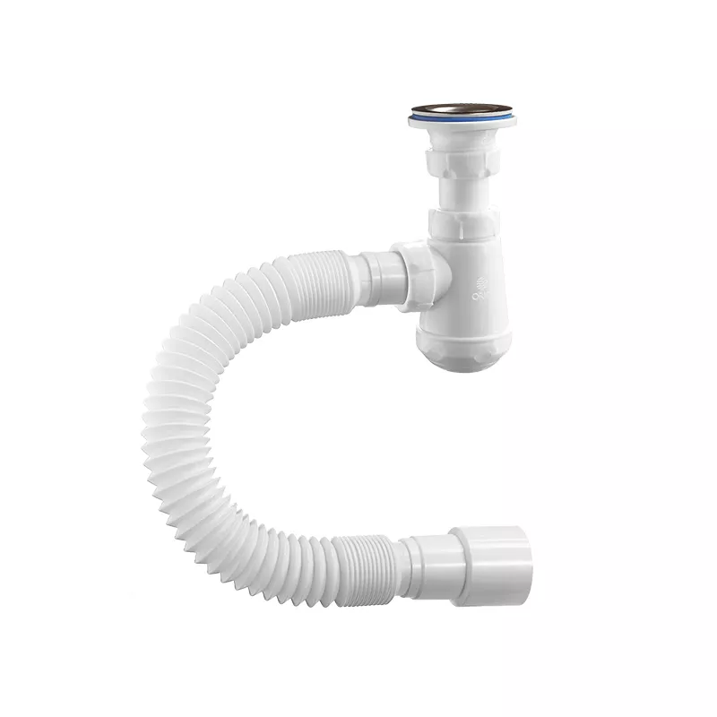 Сифон для раковины бутылочный Санта с гибкой трубой