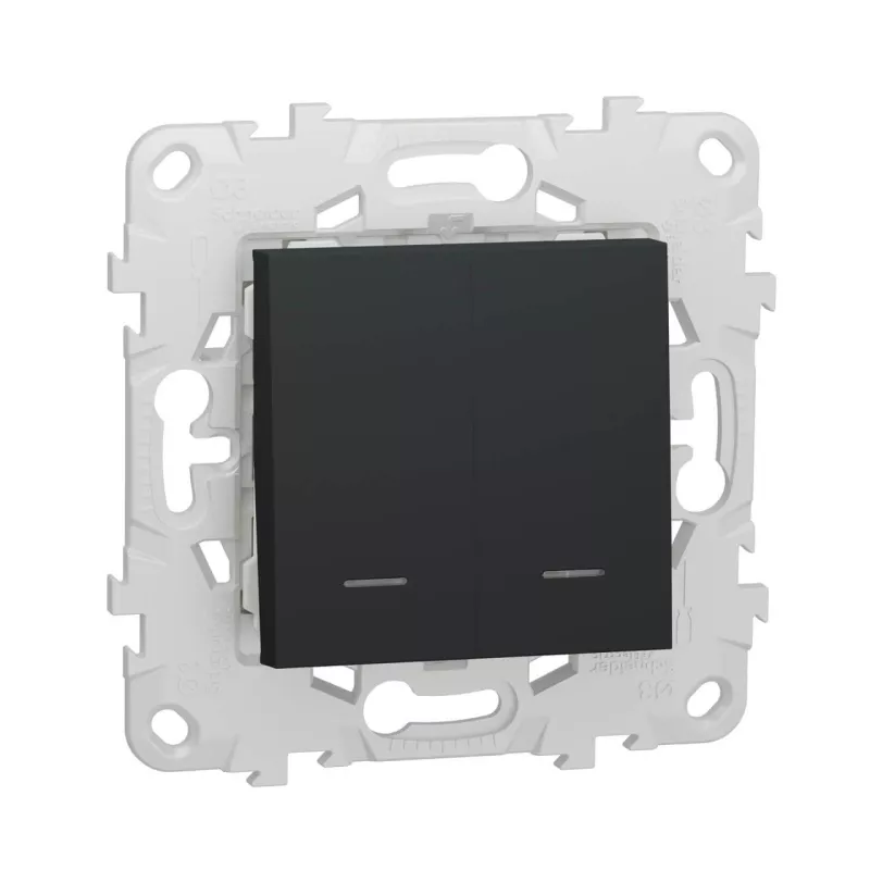 

Выключатель двухклавишный Schneider Electric Unica New NU521154N