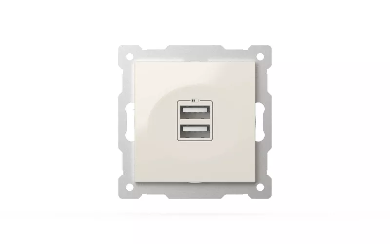 

Розетка USB 5V 2,1A 2-я ELBI Zena Vega 609-010200-143