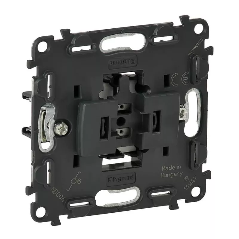 

Переключатель одноклавишный Legrand Valena Мех In Matic 10AX 250V с зажимом нейтрали 752010