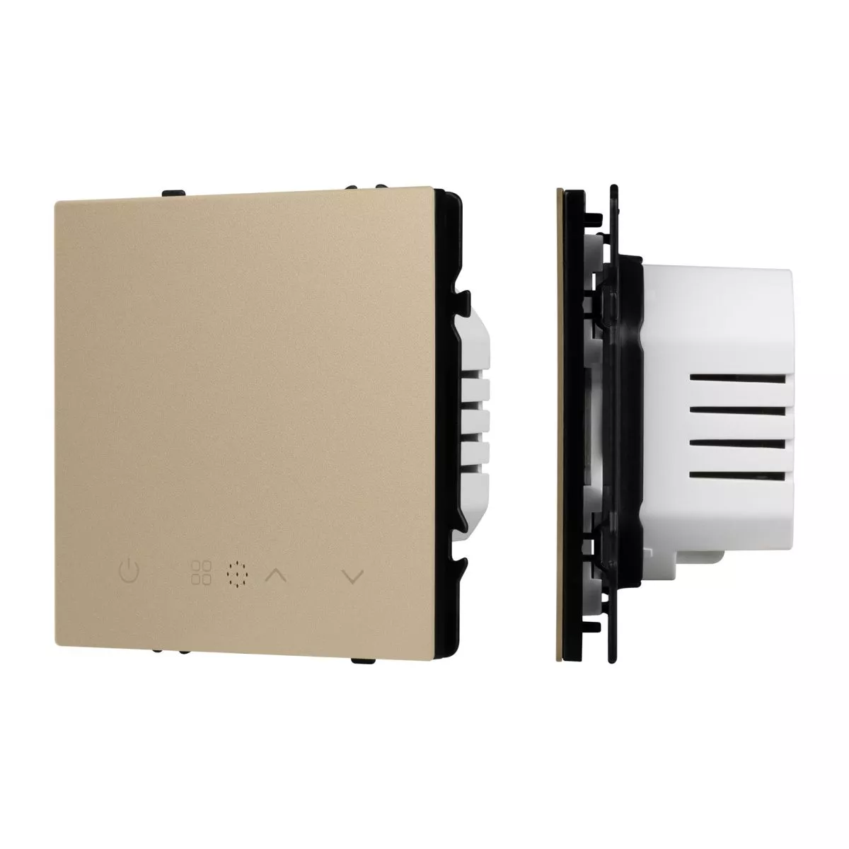 Терморегулятор эл тёплый пол золотой песок Arlight SWT-MTE-PL-GD (95-240V, 16A, датч пола + возд) 061901(1)