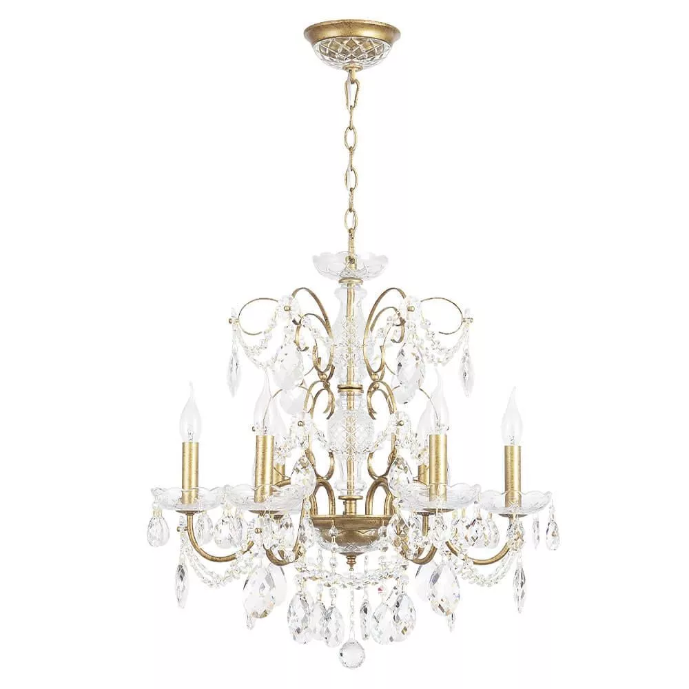

Подвесная люстра Crystal Lux Odelis SP6 Gold