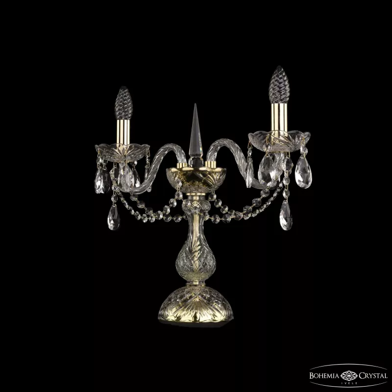 

Настольная лампа Bohemia Ivele Crystal 1402L/2/141-39 G
