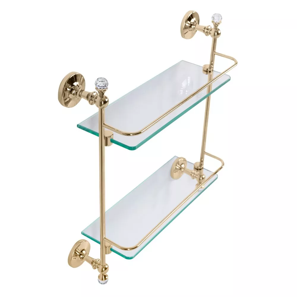 

Стеклянная полка Art&Max Antic Crystal AM-E-2682BSJ-Do золотая