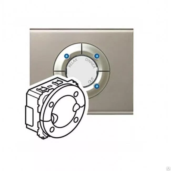 

Пульт управления четырехклавишный четырехканальный KNX Legrand Celiane титановый 067579