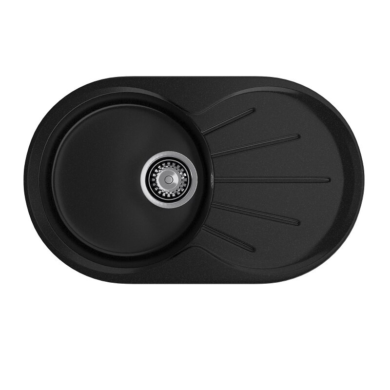 Кухонная мойка GranFest RONDO 750L, черный