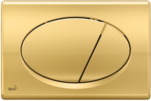 Кнопка смыва AlcaPlast золото (M75), пластик  - купить со скидкой
