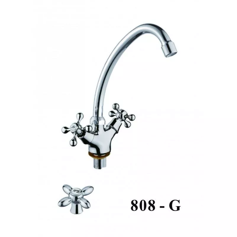 Смеситель для кухни D-Lin D153808-G хром 2102₽