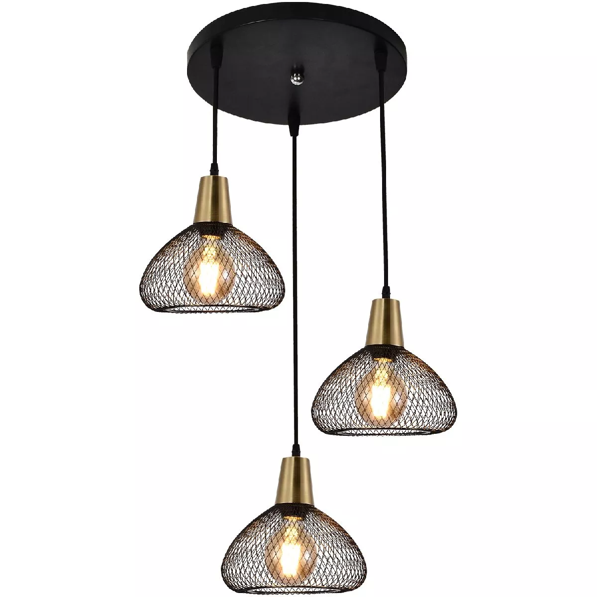 

Подвесной светильник Reluce 03204-3.9-03 BK+COPPER