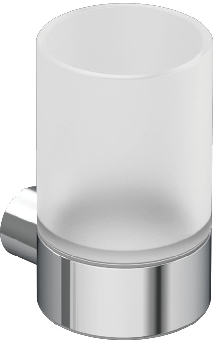 Стакан для ванной Kludi Vela R 5897505 настенный хром стеклянный 3124₽