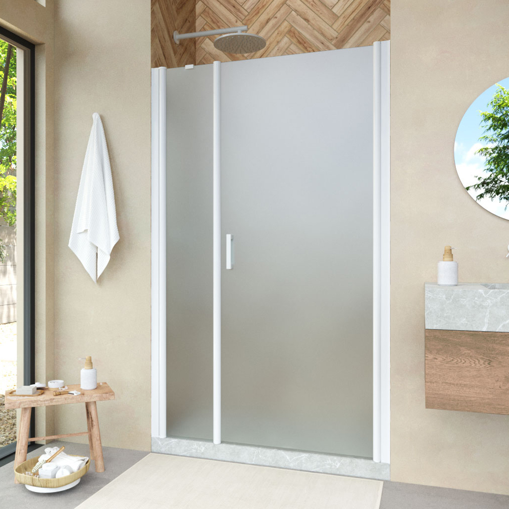 

Душевая дверь в нишу Vegas Glass EP-F-2 Novo 140 01 10 R профиль белый, стекло сатин