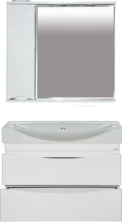 

Комплект мебели Misty Элвис 85 белый глянцевый