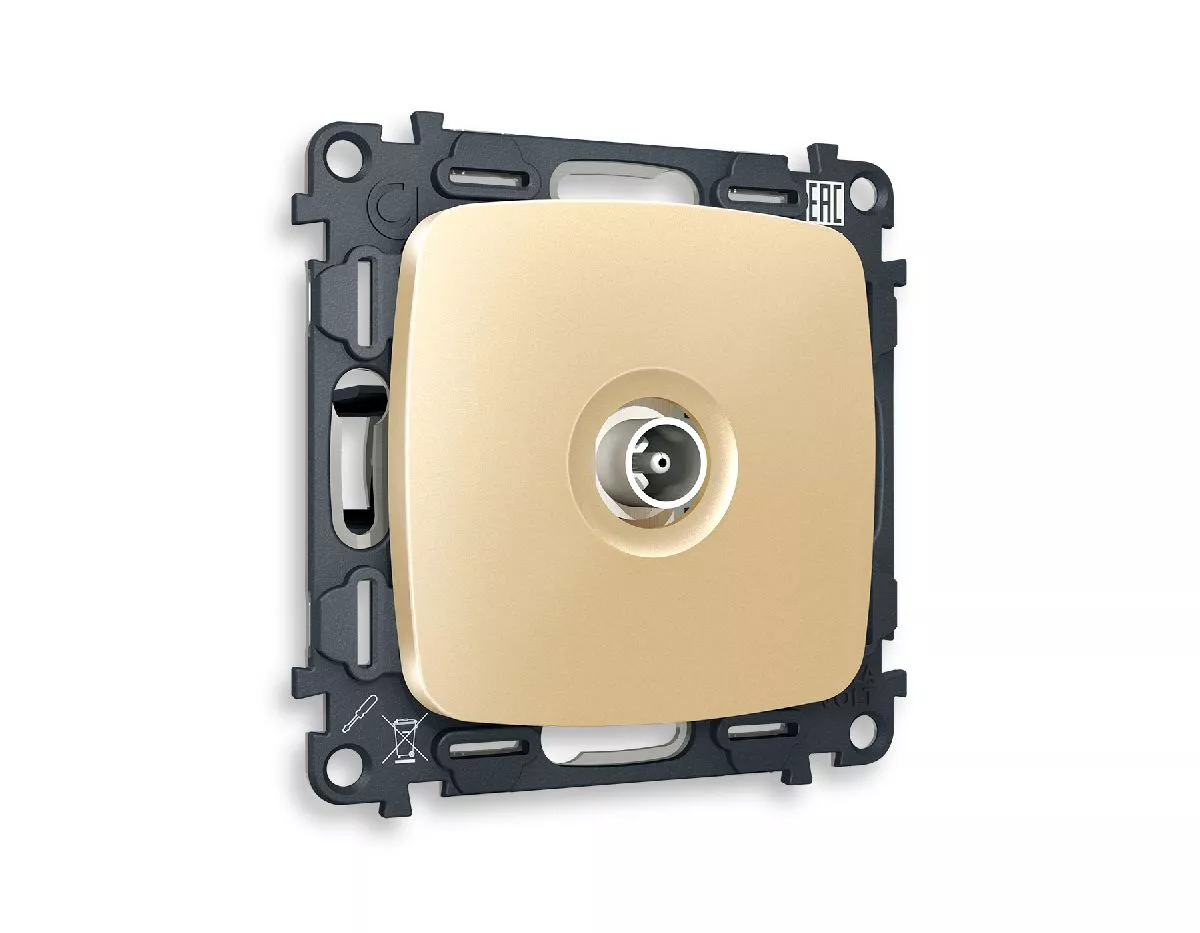 

Комплект механизма TV розетки проходной 5-1000 MHz 4dB Ambrella Volt Omega MO613030