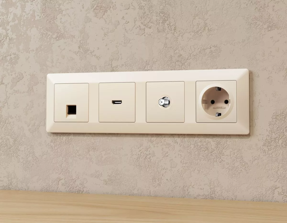 

Комплект механизма TV розетки SAT 5-2400MHz 3.5dB Alfa Бежевый матовый Quant Ambrella Volt MA333050 (AP3330, VM215)