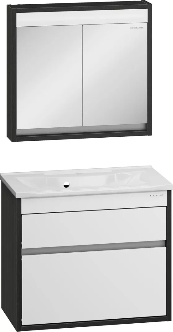 

Мебель для ванной Edelform Constante 80, Белый;темное дерево