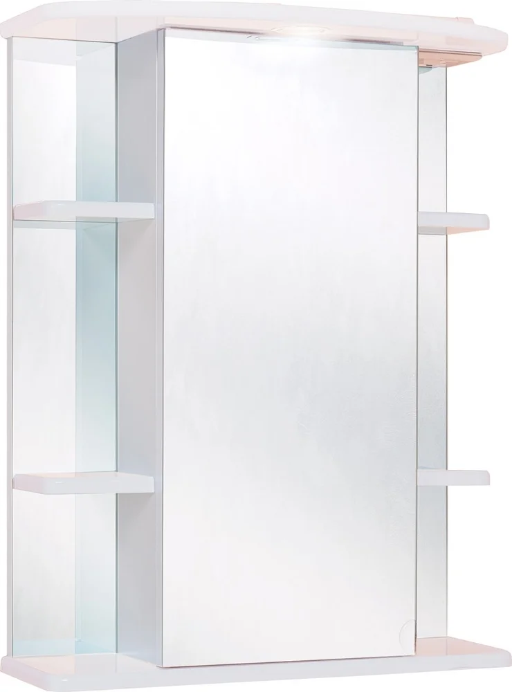 Зеркало-шкаф Onika Глория 55 L с подсветкой, белый (205504)