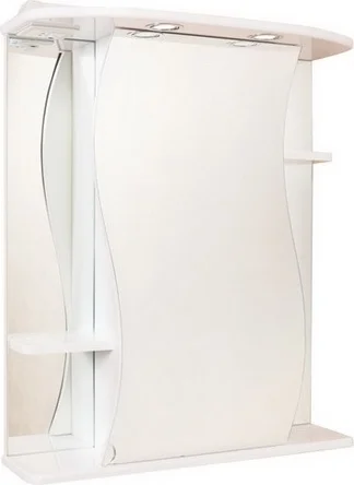 Зеркало-шкаф Onika Лилия 65 R с подсветкой, белый (206511)