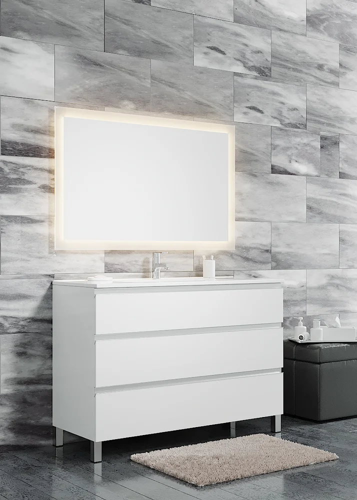 

Комплект мебели Sanvit Авеню-3 120 белый глянец