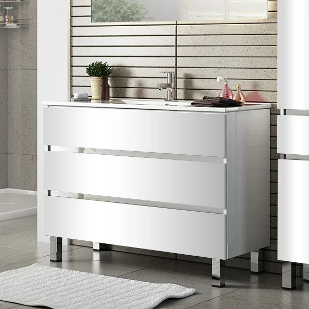 

Тумба под раковину Sanvit Кубэ-3 100 белый глянец