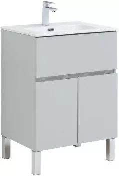 

Компл.3 - Тумба Алвита new 60 напольная 1 ящ., 2 дв. цв. серый (277548)