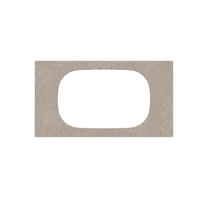 

Спец. изд. декоративное для раковин, встраив. сверху MAGICA Риккарди 90 см, бежевый мат. (без отв.)