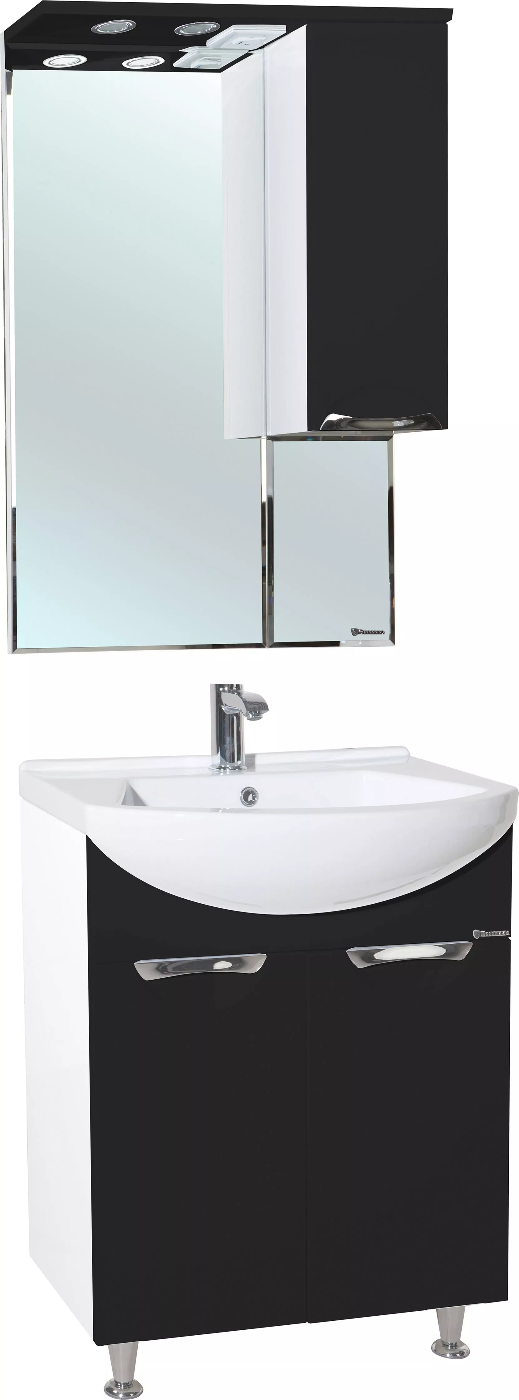 

Мебель для ванной Bellezza Альфа 55 черная