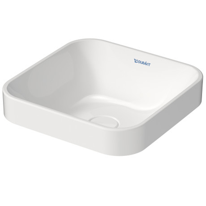 

DURAVIT (Happy D.2 Plus) Умывальник 400 x 400 мм, шлифованный вариант, без отверстий под смеситель, белый