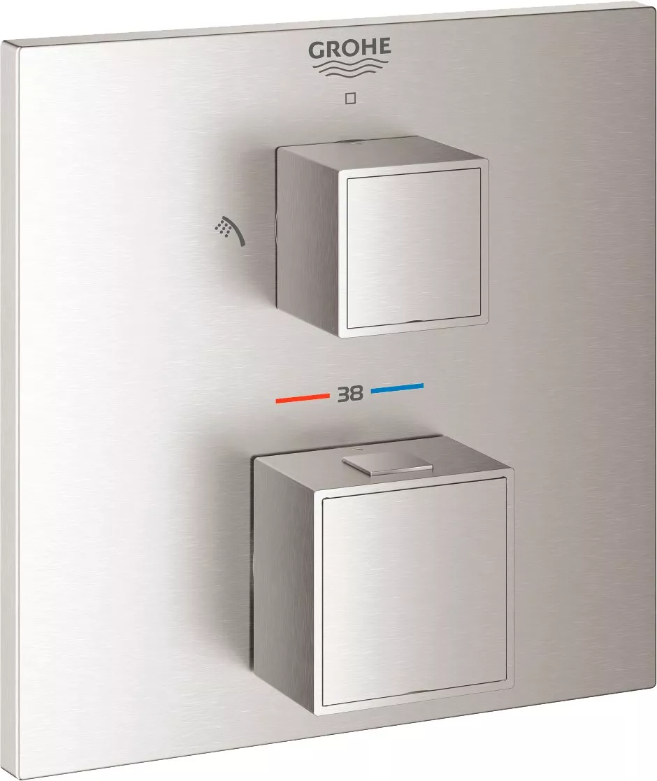 

Термостат Grohe Grohtherm Cube 24154DC0 для душа, суперсталь