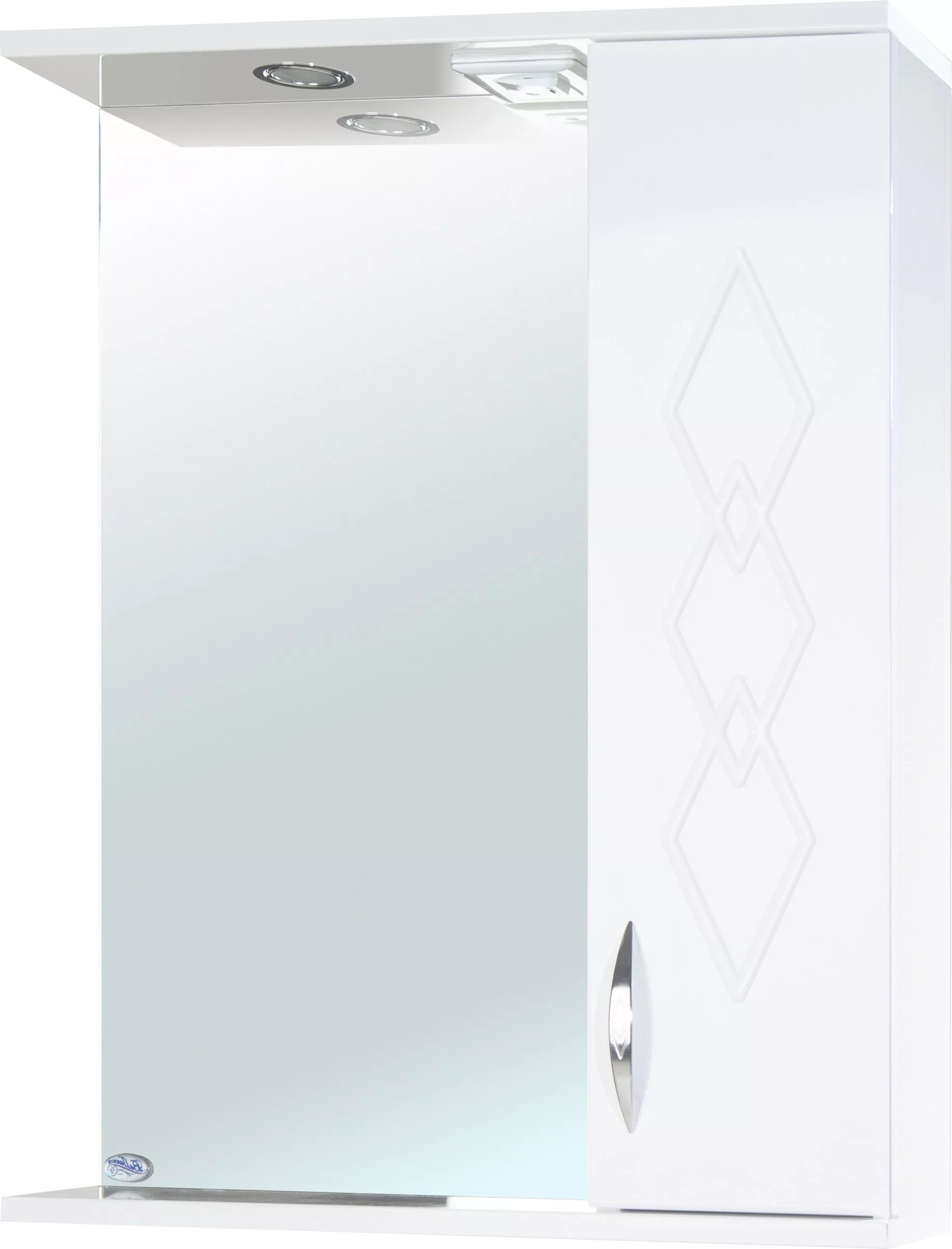 Зеркало-шкаф Bellezza Элеганс 65 R, размер 65, цвет белый 4618610521011 - фото 1