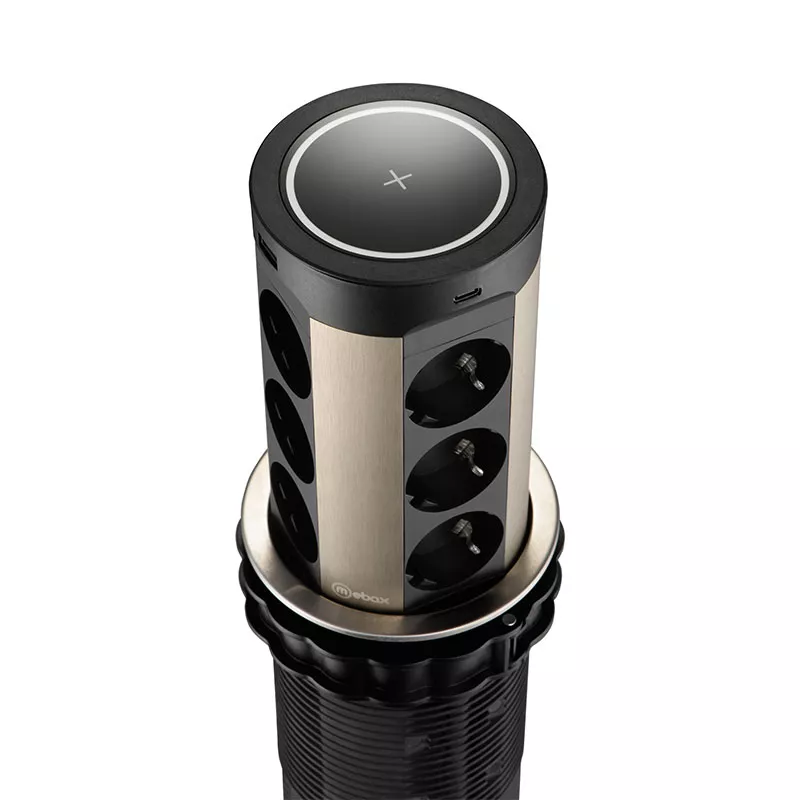 

Блок розеток 17 (12 секций и USB type A+C) беспроводная зарядка Mebax 00-00002599