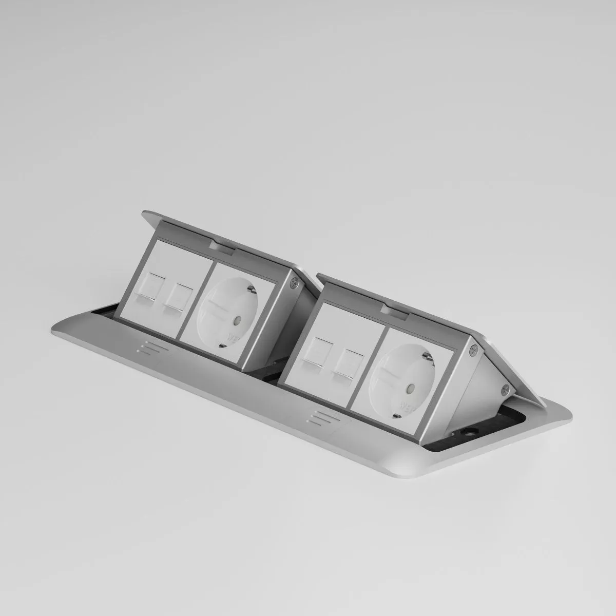 

Выдвижной блок (Лючок для пола) Werkel Slot 8 модулей 4690389211737 W8078065 a069367