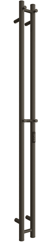 

Полотенцесушитель электрический Двин X-2 neo 4657801240256 120x10 см, подключение справа, слева, скрытое подключение справа, оружейная сталь, I-образный