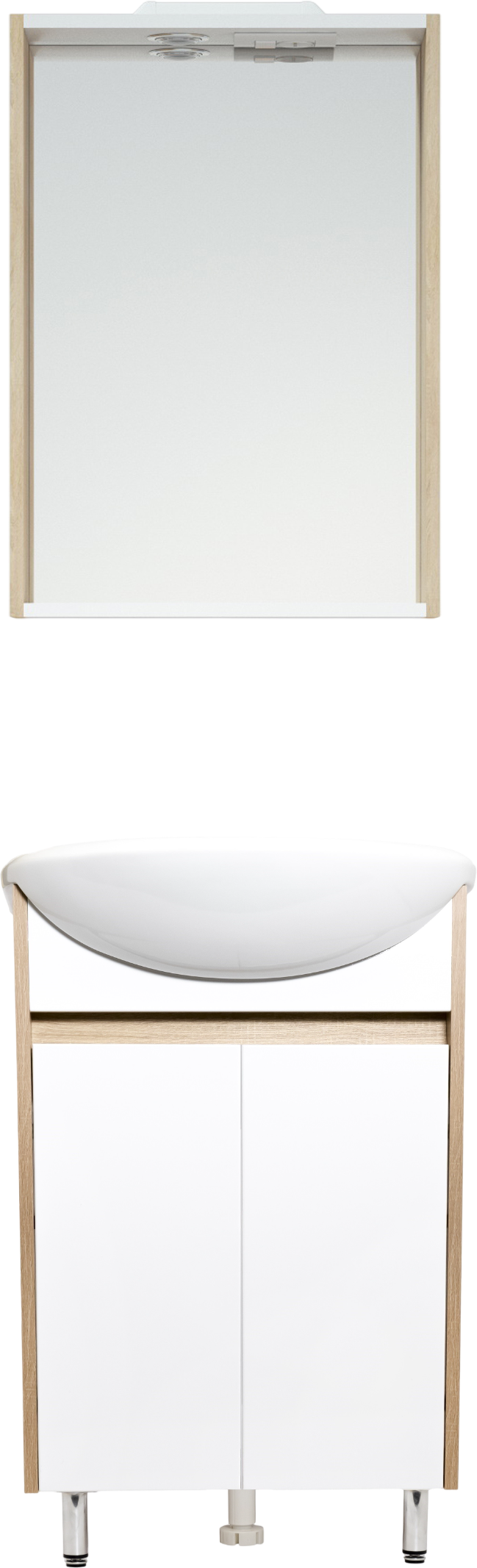 

Мебель для ванной комнаты Corozo Орегон 50 напольная, сонома