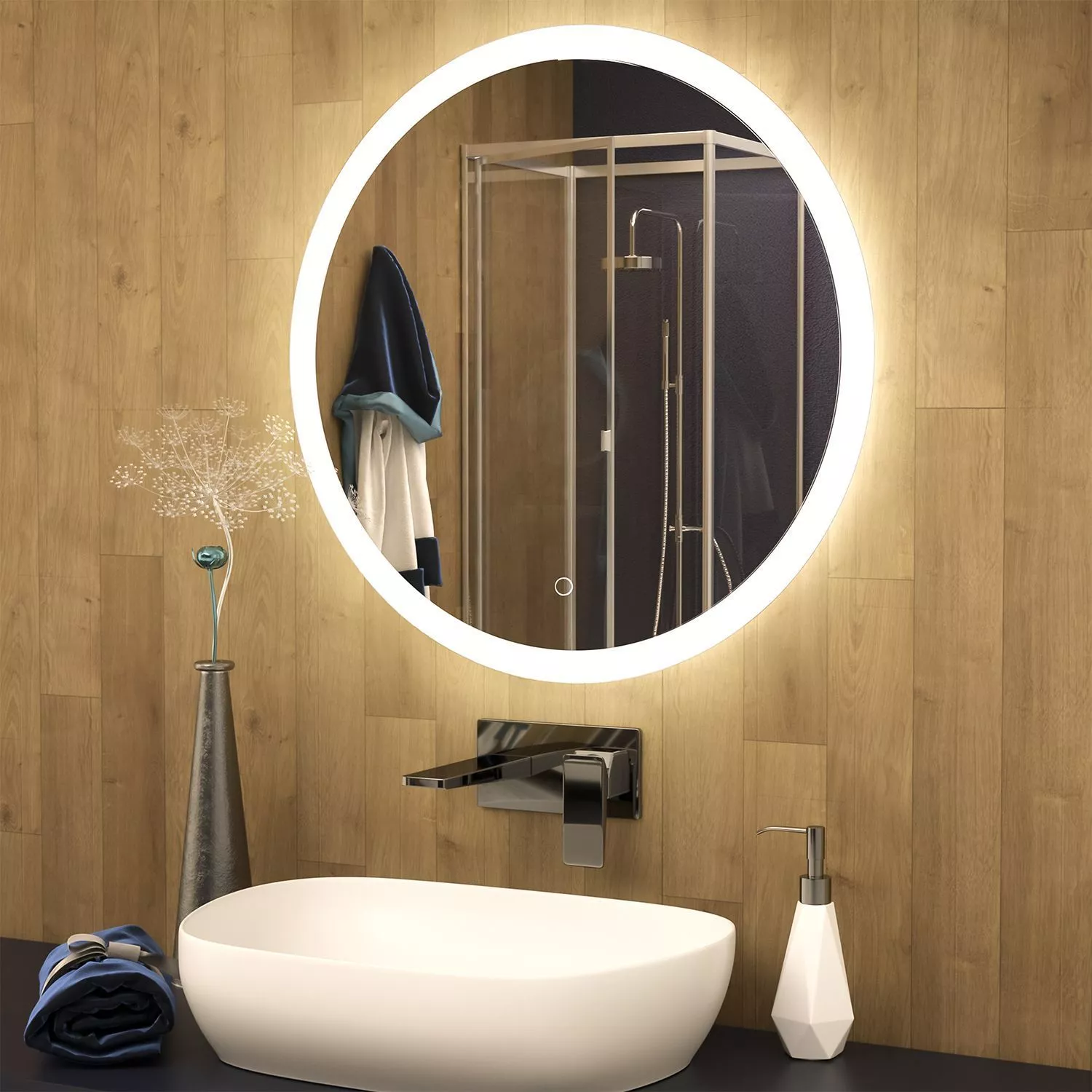 

Зеркало с подсветкой MIXLINE Мия D800 (545272)