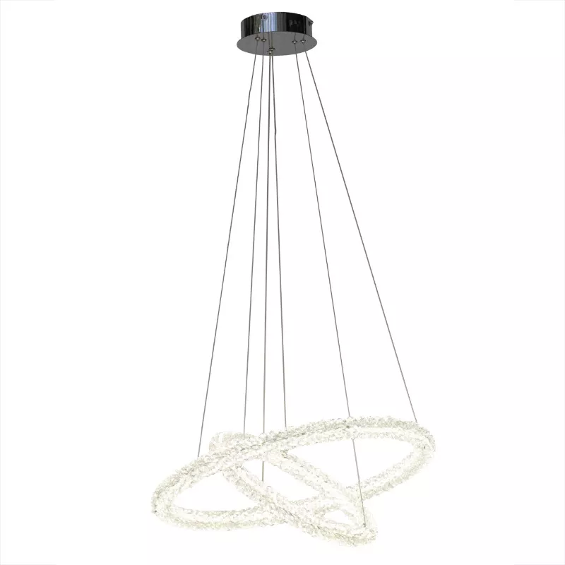 

Подвесная люстра AM Group OVALE CH D600+400