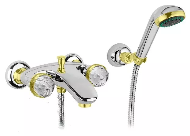 

Смеситель для ванны Migliore Axo Swarovski хром/золото (ML AXO-602F CRDO)