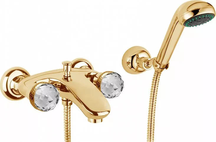

Смеситель для ванны Migliore Axo Swarovski 18505 золотой