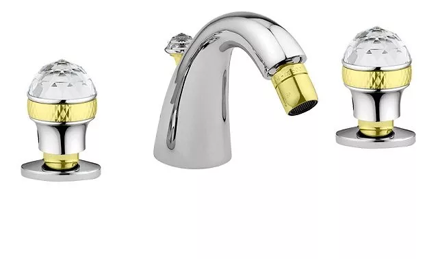 

Смеситель для биде Migliore Axo Swarovski хром, золото