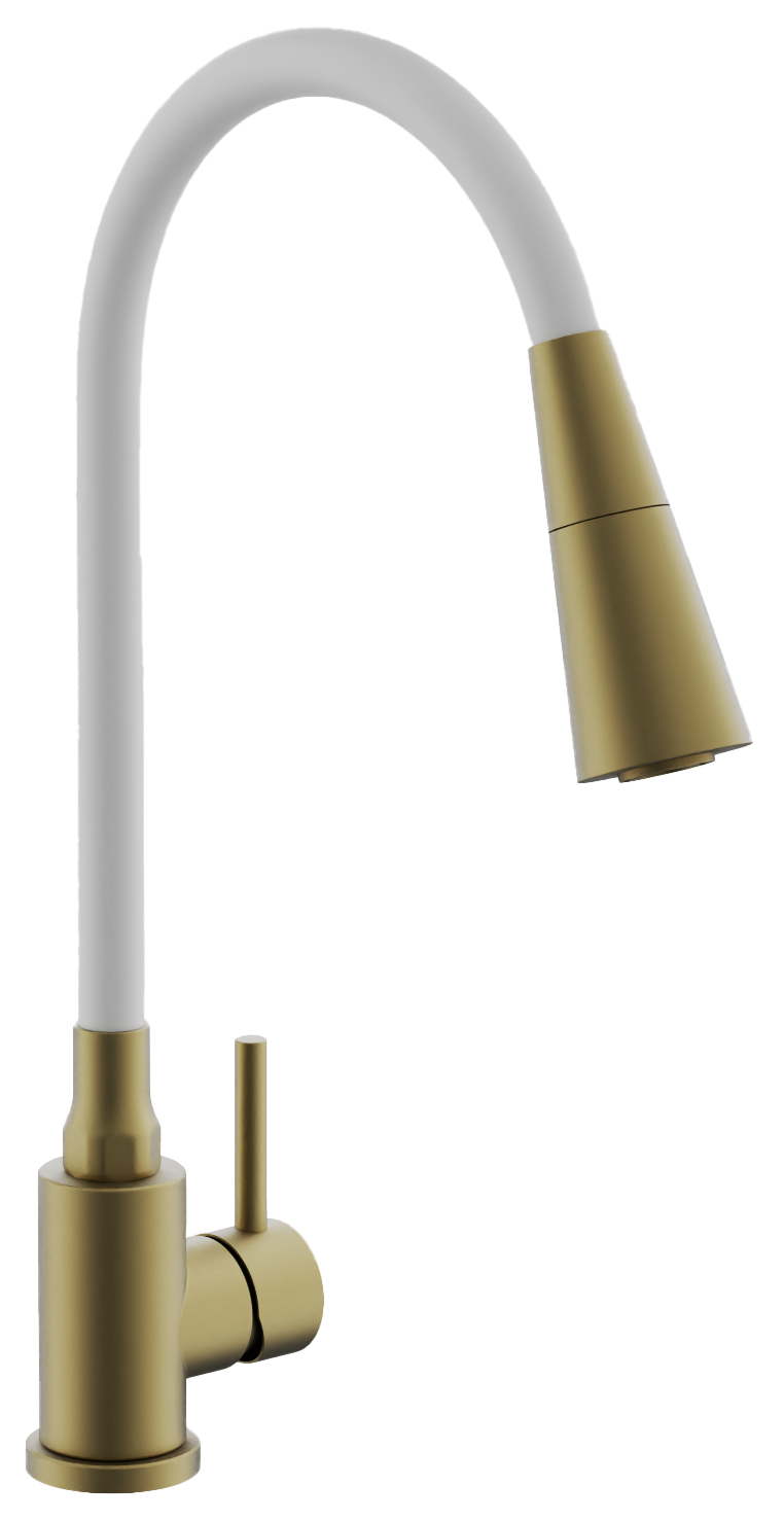 

Смеситель для кухни BELZ B810 B74810-5 с гибким изливом, золото