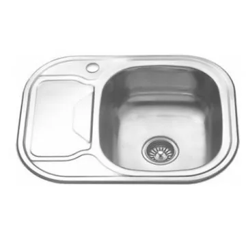 

Металлическая мойка Melana 63х49 хром матовый
