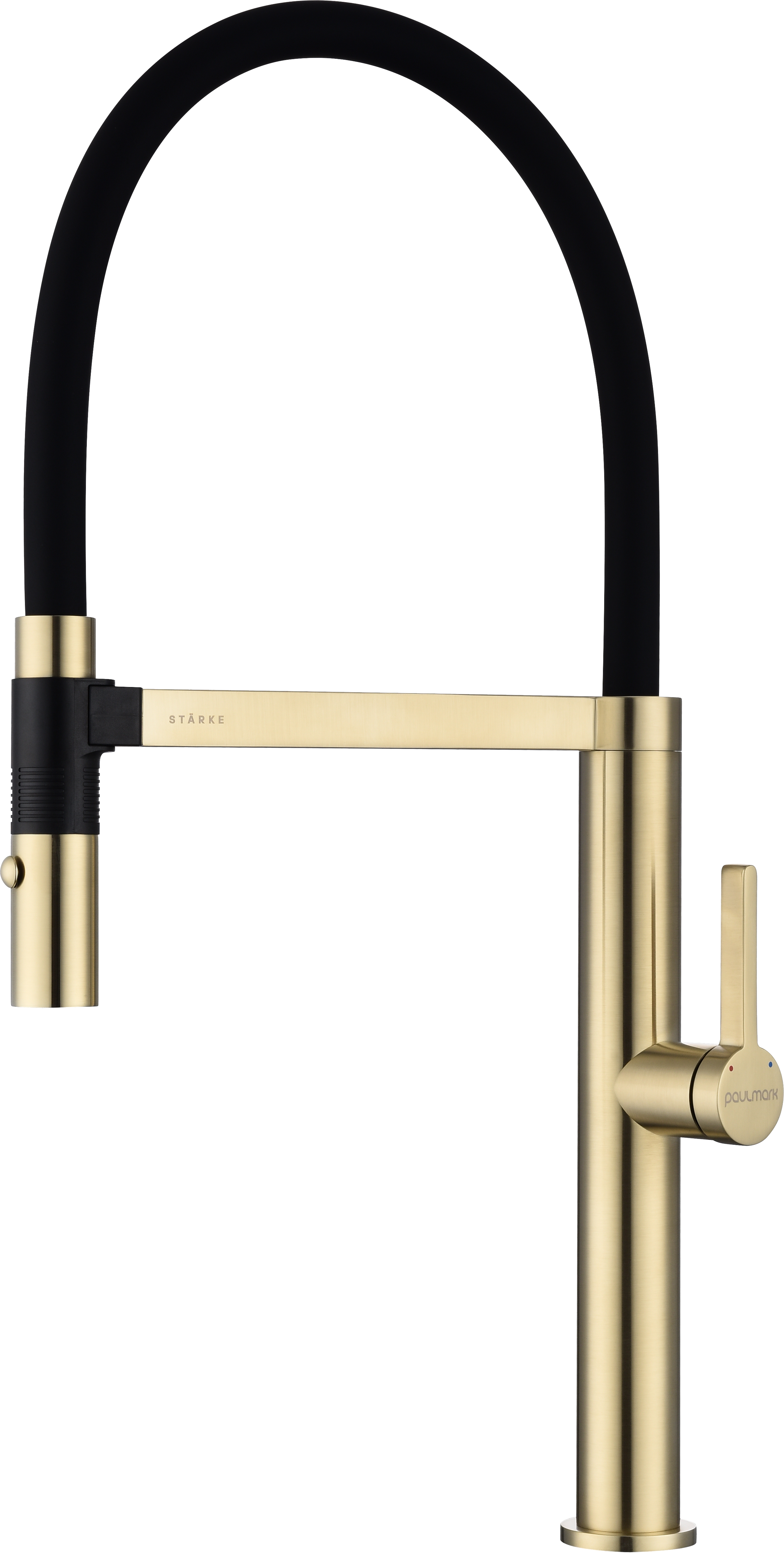 

Смеситель для кухни Paulmark Leader Le214101-LG с гибким изливом, светлое золото
