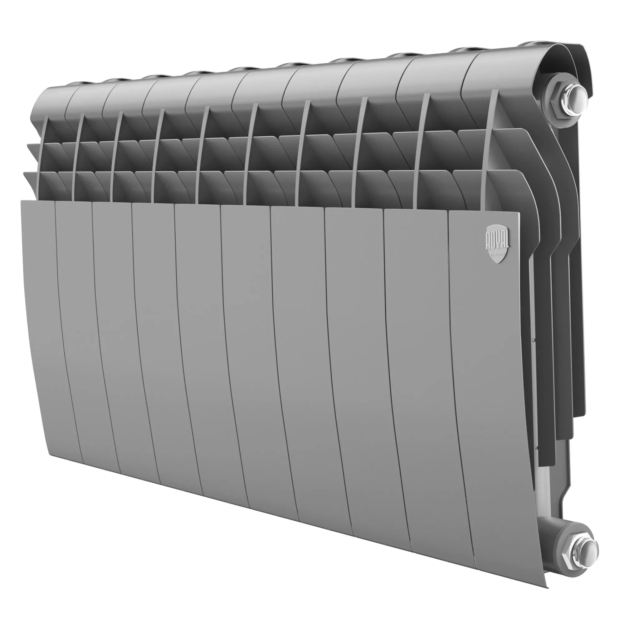 

Радиатор биметаллический Royal Thermo BILINER B 350 Серебристый - 10 секц.