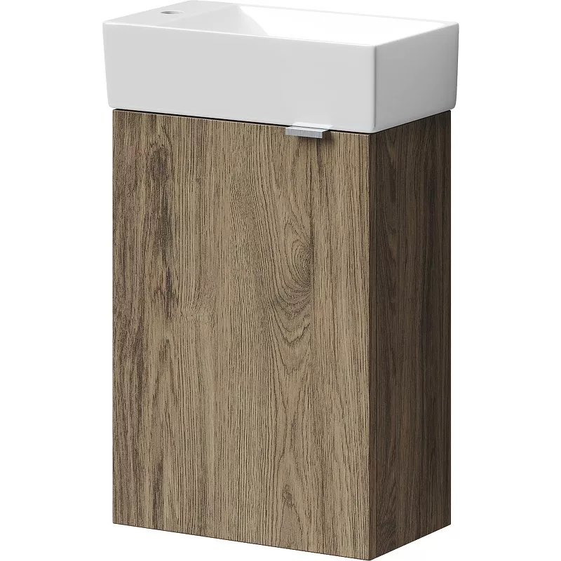 

Тумба под раковину без столешницы Sancos Mini 35 L подвесная, дуб чарльстон