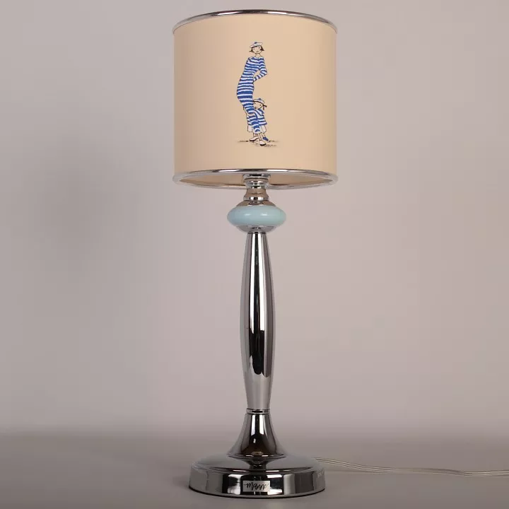 Настольная лампа декоративная Manne TL.7737-1BL TL.7737-1BL (дама с ребенком) настольная лампа 1л TL.7737-1BL (дама с ребенком) настольная лампа 1л - фото 1