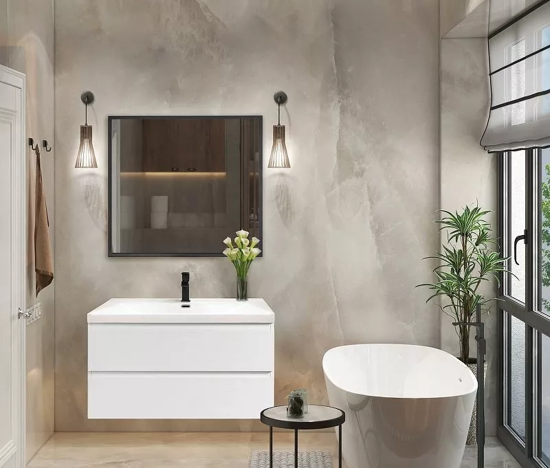 

Комплект мебели Cezares Molveno 90х50 белый
