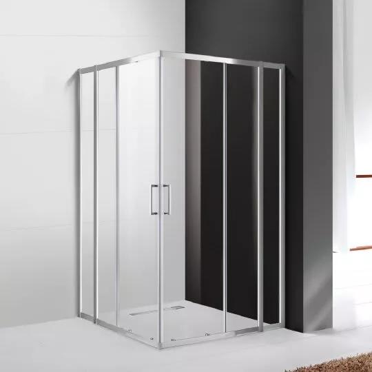 

Душевой уголок Cezares Molveno 120х120 хром стекло прозрачное